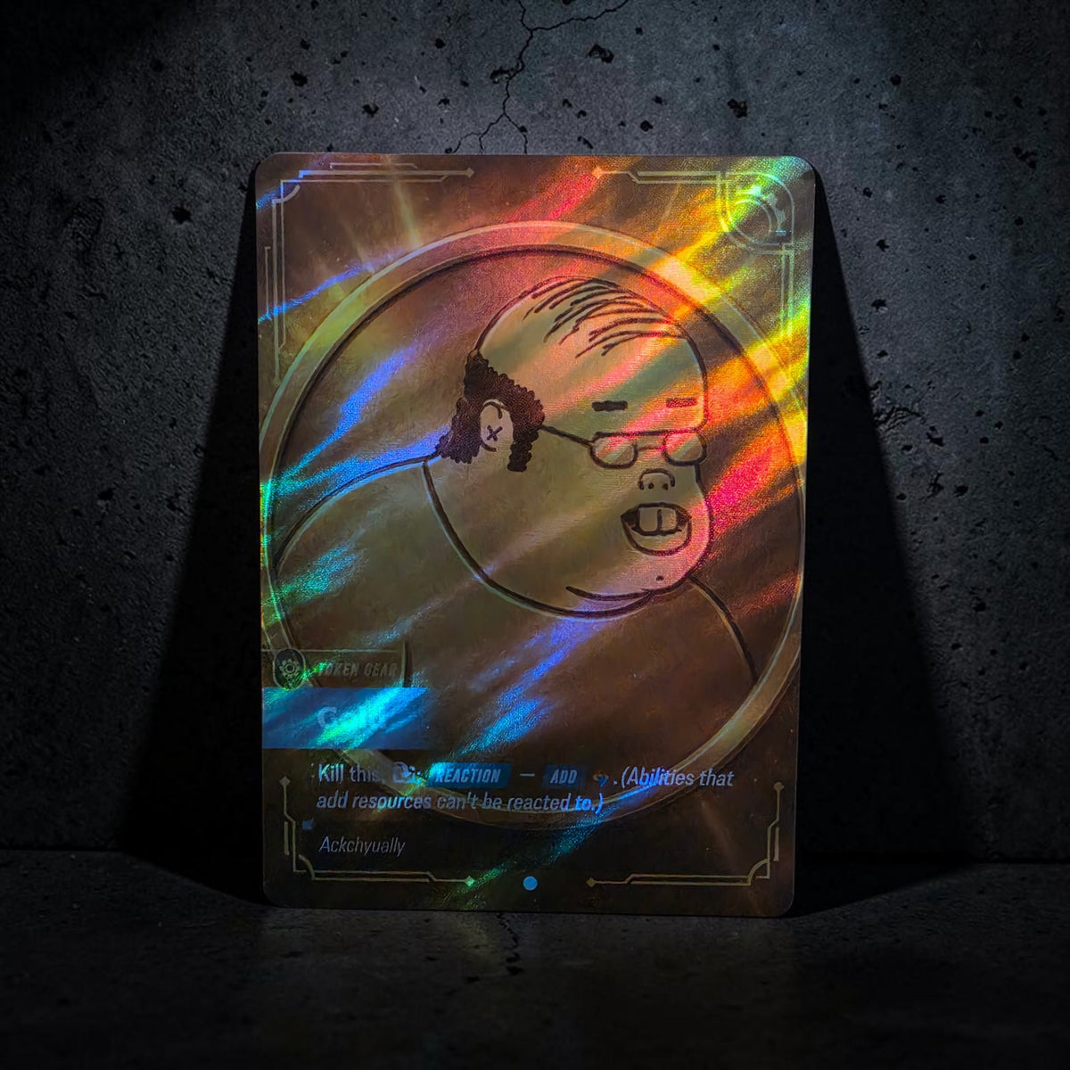 Ackchyually Gold Token Foil