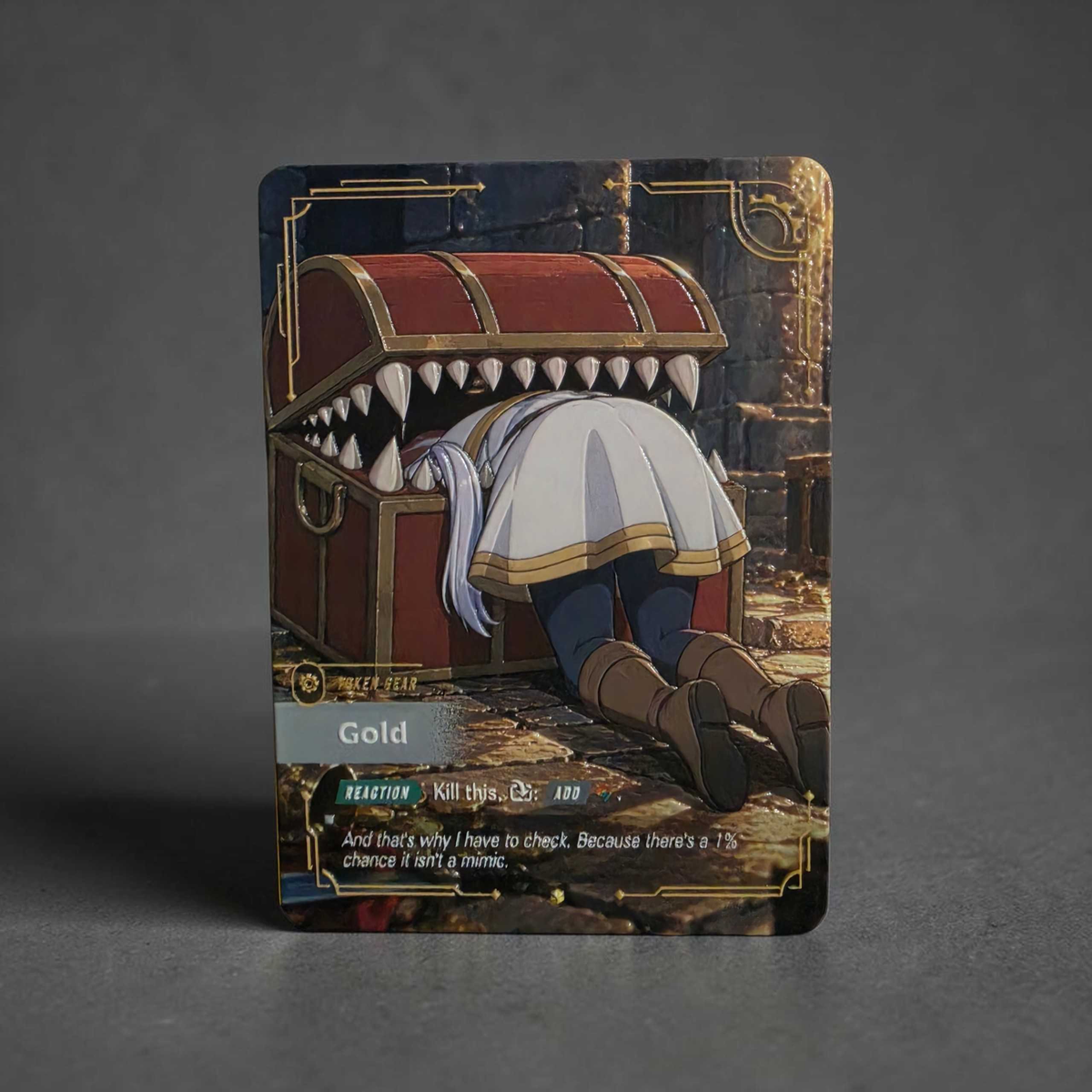 Anime Mimic Gold Token (Metal)